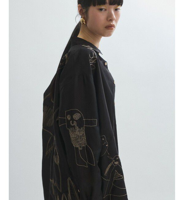 ADAM ET ROPE'「イノセンスエンブロイダリーシアーシャツ」|シャツ・ブラウス|