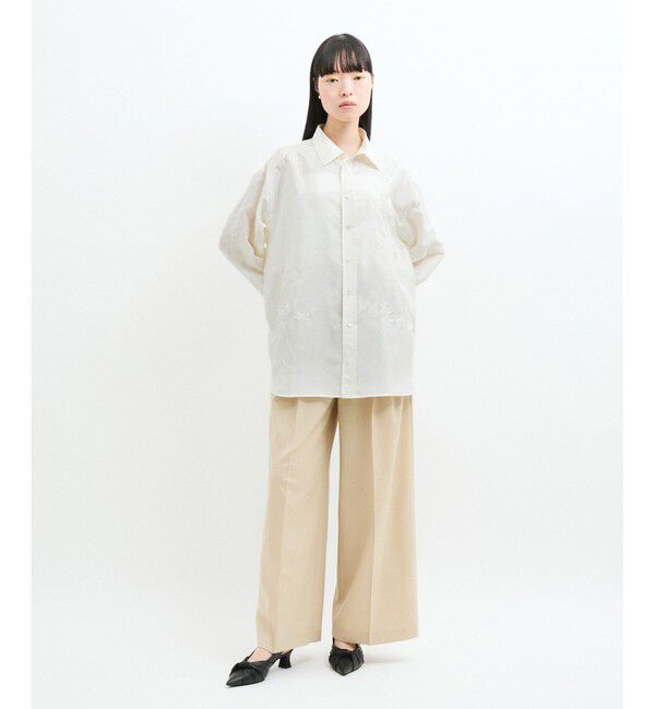 ADAM ET ROPE'「イノセンスエンブロイダリーシアーシャツ」|シャツ・ブラウス|