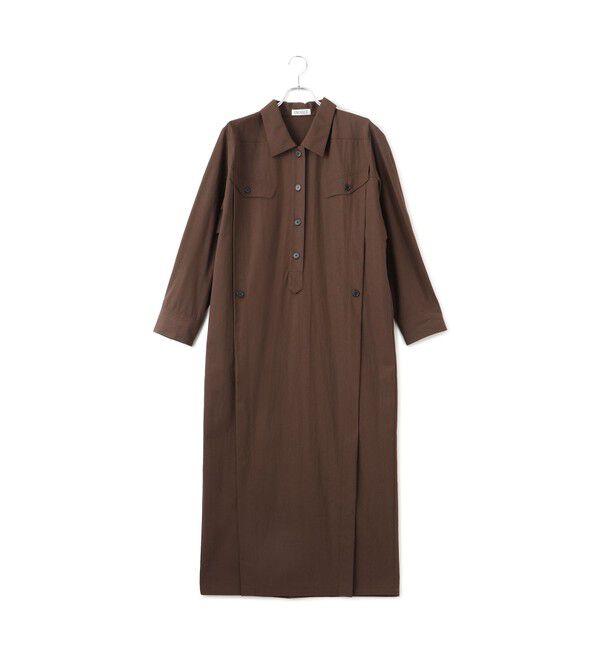 ADAM ET ROPE'「【EMOELLE】ミリタリーシャツワンピース」|ワンピース|