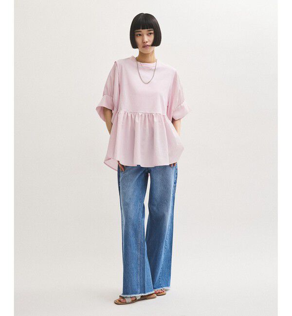 ADAM ET ROPE'「Iストラップラインストーンサンダル」|サンダル|