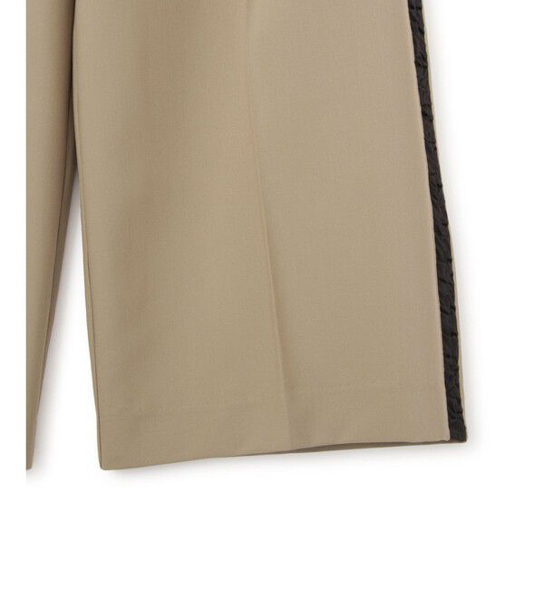 ADAM ET ROPE'「【WEB限定】サイドシャーリングラインワイドパンツ」|チノ|