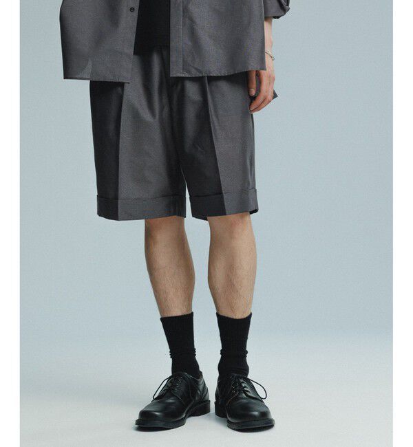 ADAM ET ROPE'「【ACT/アクト】超軽量 イージーショーツ / 速乾 / ストレッチ / イージーケア」|チノ|チャコール(06)