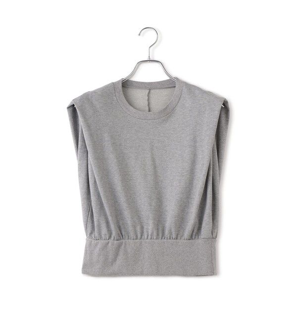 ADAM ET ROPE'「【EMOELLE】・【サステナブル】スリーブレスタックプルオーバー」|Tシャツ・カットソー|