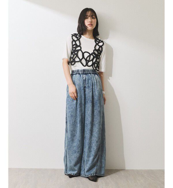 ADAM ET ROPE'「【WEB限定】・【オケージョン】アートベストマルチWAYワンピース」|ワンピース|