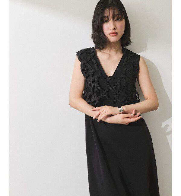 ADAM ET ROPE'「【WEB限定】・【オケージョン】アートベストマルチWAYワンピース」|ワンピース|