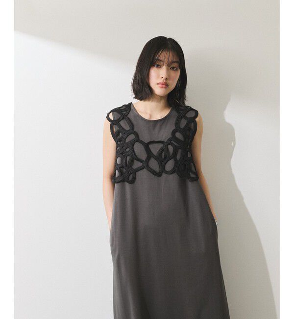 ADAM ET ROPE'「【WEB限定】・【オケージョン】アートベストマルチWAYワンピース」|ワンピース|