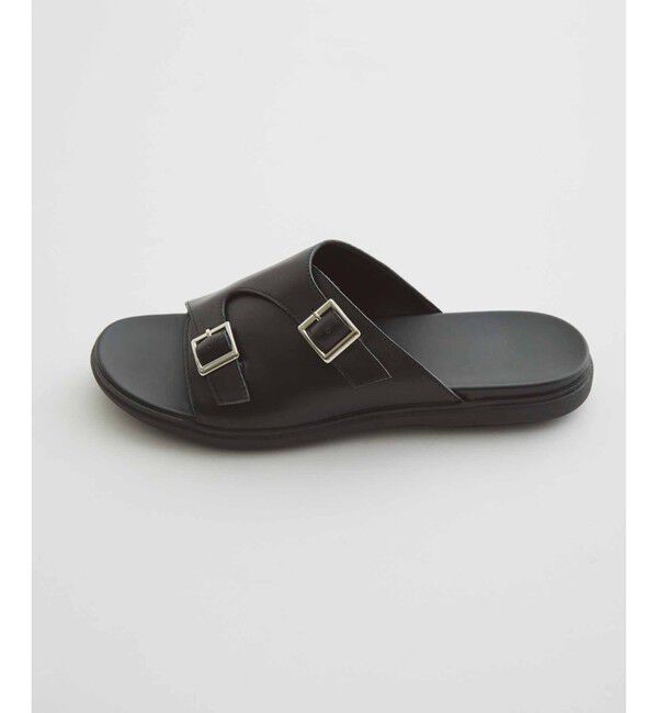 ADAM ET ROPE'「コンフォート ダブルモンク ストラップ カバード レザーサンダル / UNISEX」|サンダル|