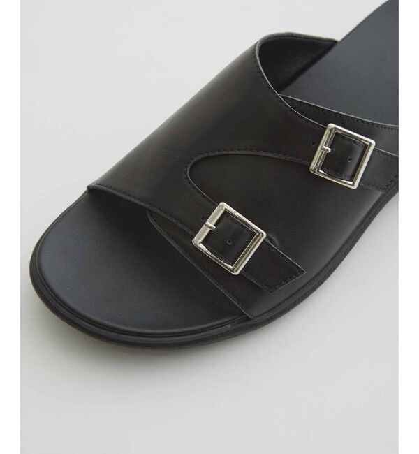 ADAM ET ROPE'「コンフォート ダブルモンク ストラップ カバード レザーサンダル / UNISEX」|サンダル|