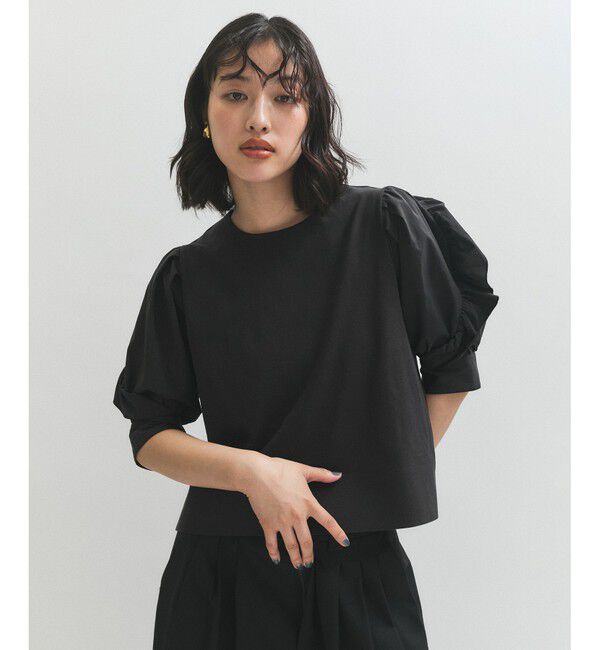 ADAM ET ROPE'「【サステナブル】バルーンスリーブTシャツ」|Tシャツ・カットソー|