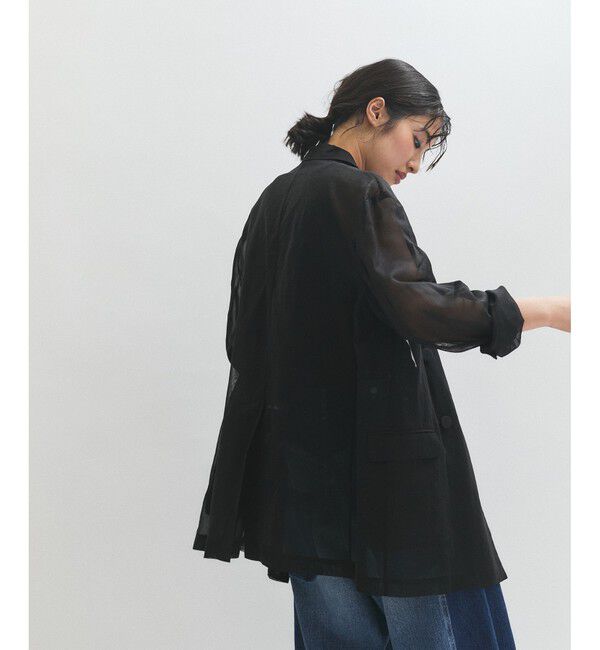 ADAM ET ROPE'「【逸品】ダブルブレストシアージャケット」|テーラードジャケット|