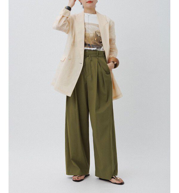 ADAM ET ROPE'「【逸品】ダブルブレストシアージャケット」|テーラードジャケット|