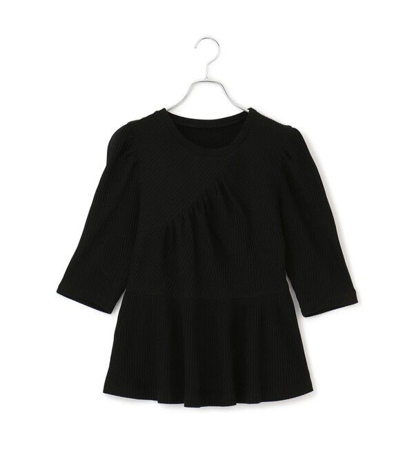 ADAM ET ROPE'「【WEB限定】ハーフスリーブペプラムカットソー」|Tシャツ・カットソー|