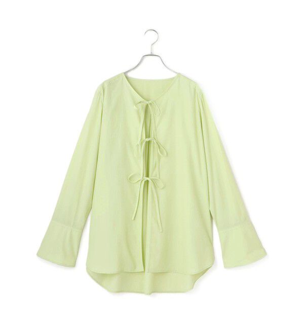 ADAM ET ROPE'「【サステナブル】リボンブラウス」|シャツ・ブラウス|