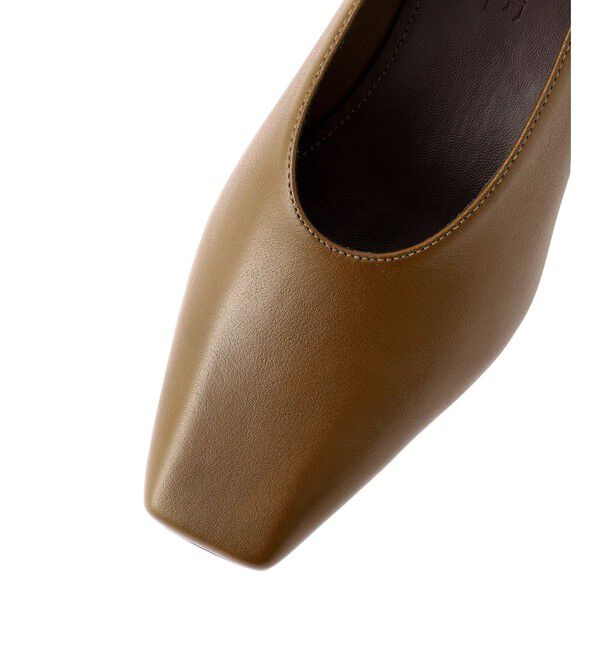 ADAM ET ROPE'「【EMOELLE】スクエアレザーパンプス」|パンプス|