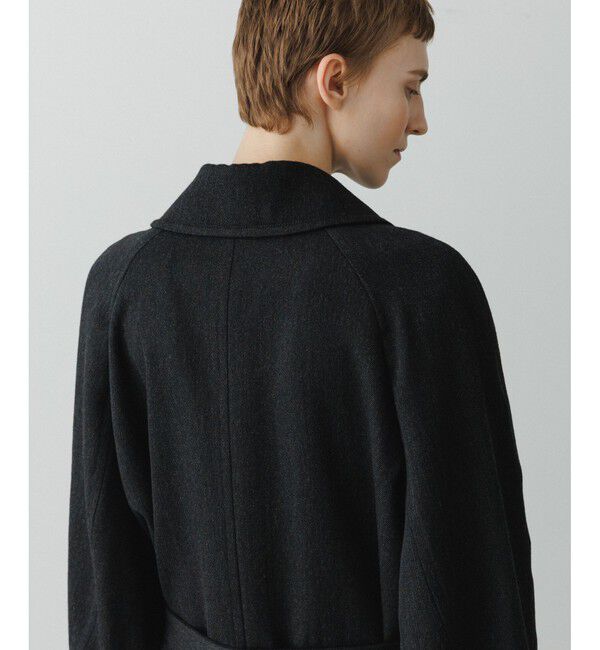 ADAM ET ROPE'「【EMOELLE】ハイカラーオーバーサイズコート」|ステンカラーコート|