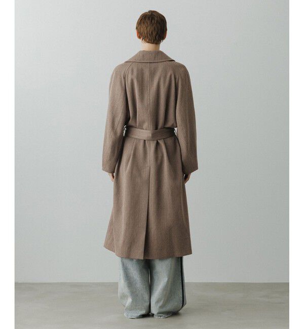 ADAM ET ROPE'「【EMOELLE】ハイカラーオーバーサイズコート」|ステンカラーコート|