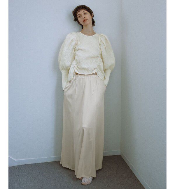 ADAM ET ROPE'「エンボスギャザースカート」|スカート|