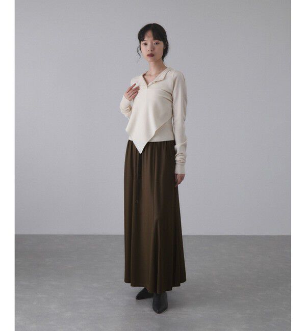 ADAM ET ROPE'「エンボスギャザースカート」|スカート|
