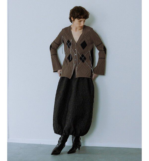 ADAM ET ROPE'「【EMOELLE】レザーロングブーツ」|ロングブーツ|