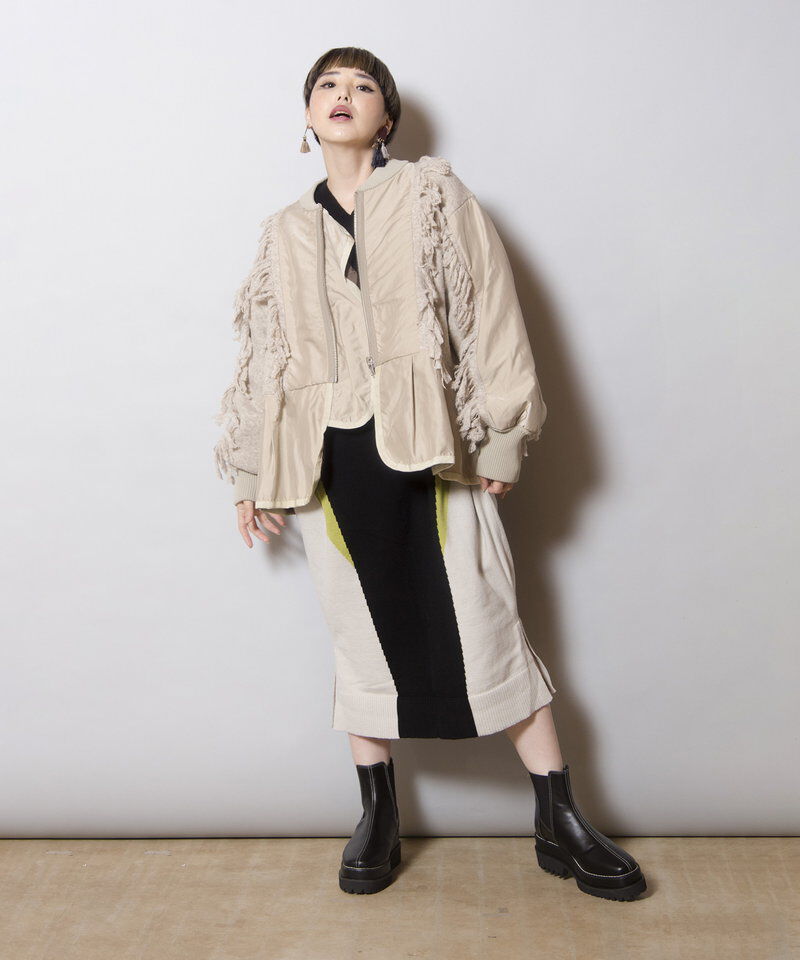  「MA-1ニットブルゾン」|ブルゾン・スタジャン|