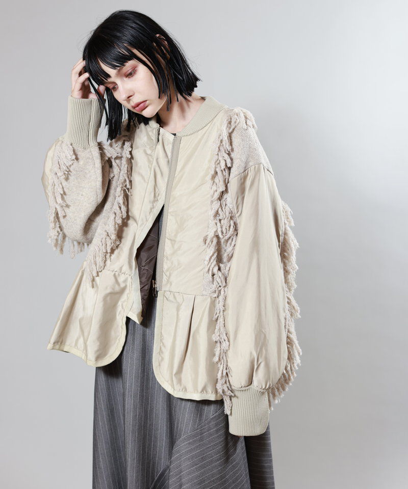  「MA-1ニットブルゾン」|ブルゾン・スタジャン|