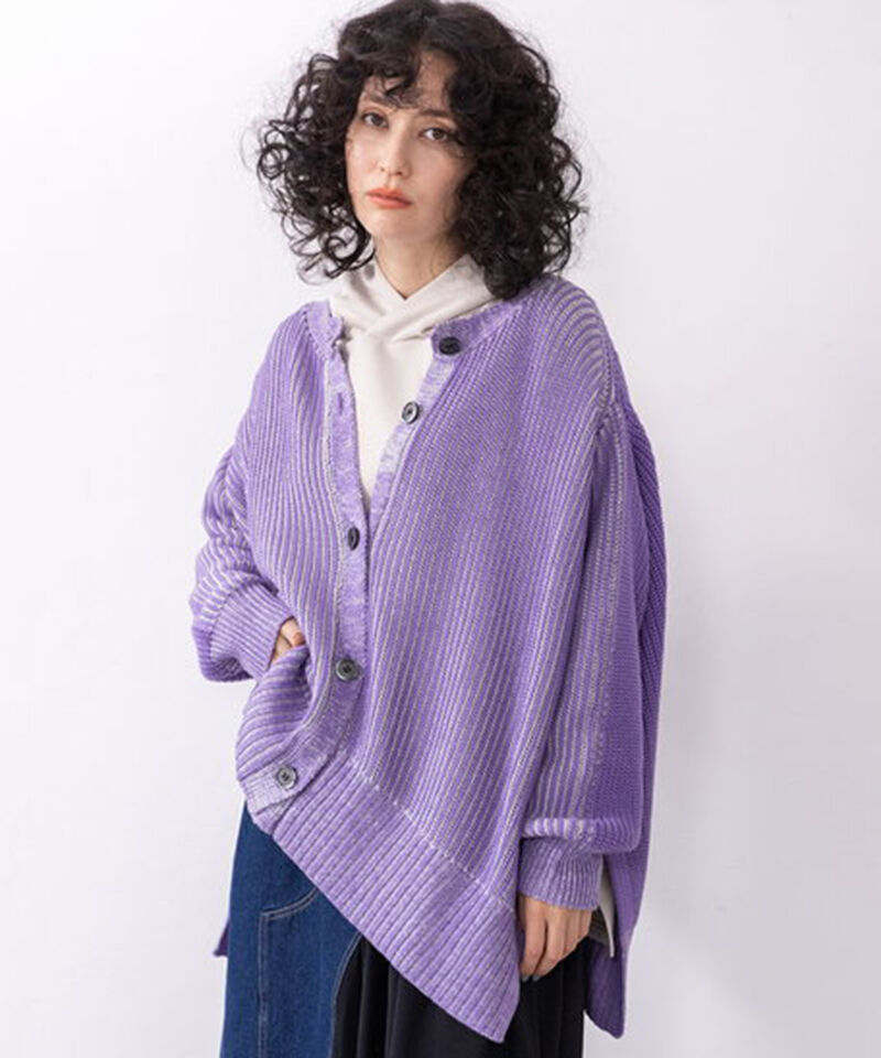  「2WAYニットカーディガン」|カーディガン|PURPLE