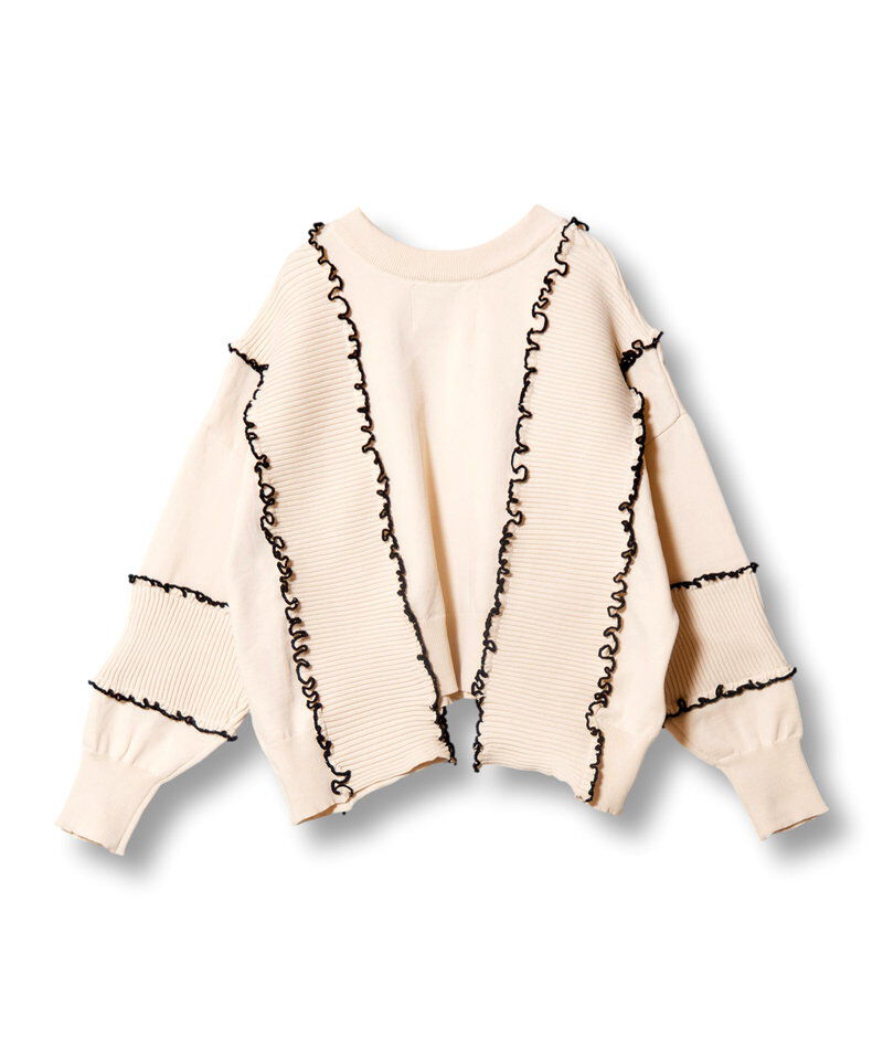  「2WAYメローステッチニットカーディガン」|ニット・セーター|