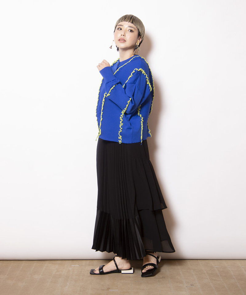  「2WAYメローステッチニットカーディガン」|ニット・セーター|