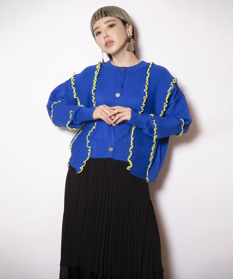  「2WAYメローステッチニットカーディガン」|ニット・セーター|