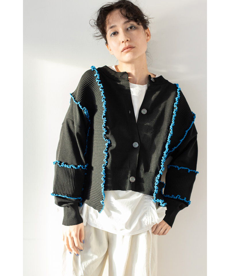  「2WAYメローステッチニットカーディガン」|ニット・セーター|