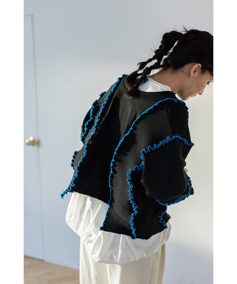  「2WAYメローステッチニットカーディガン」|ニット・セーター|