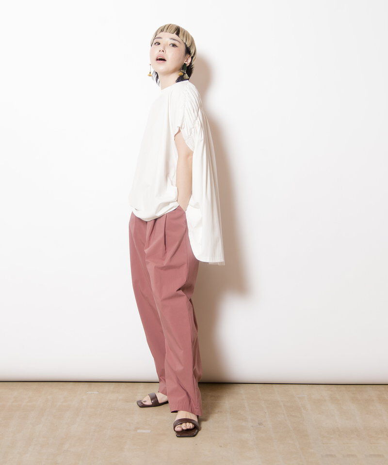  「タックカーブパンツ」|チノ|