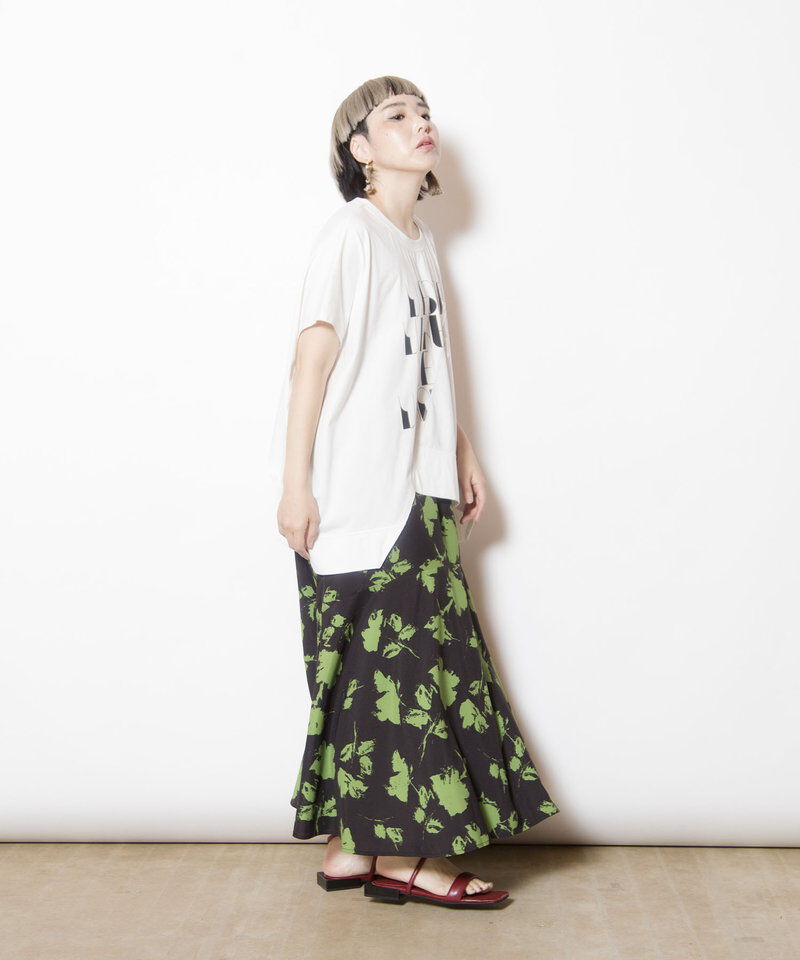  「切替プリントプルオーバー」|Tシャツ・カットソー|