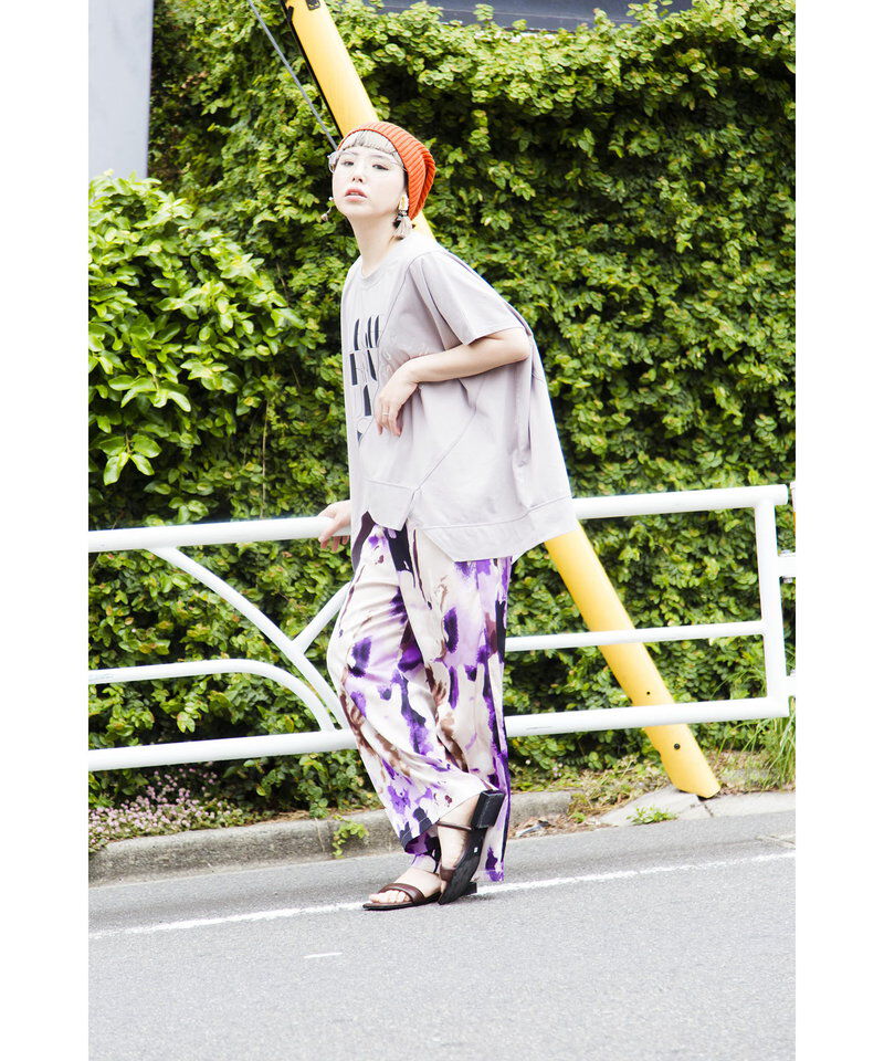  「切替プリントプルオーバー」|Tシャツ・カットソー|