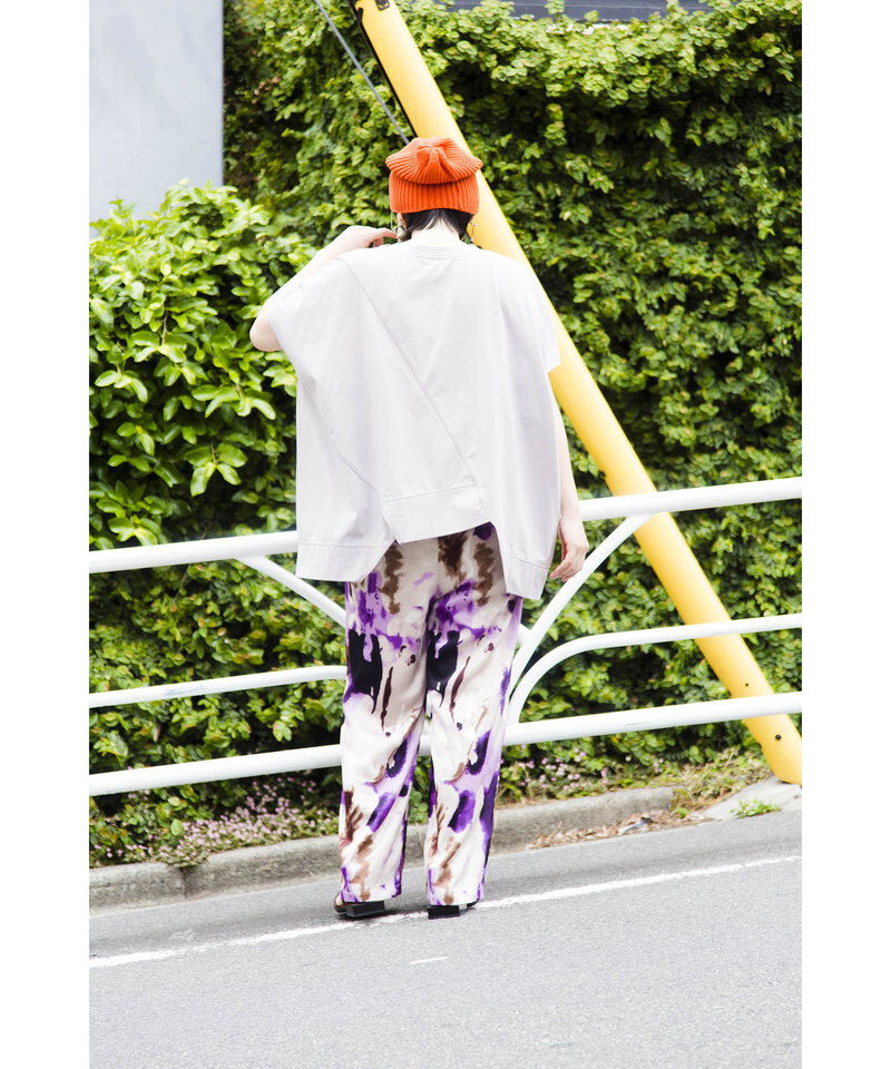  「切替プリントプルオーバー」|Tシャツ・カットソー|