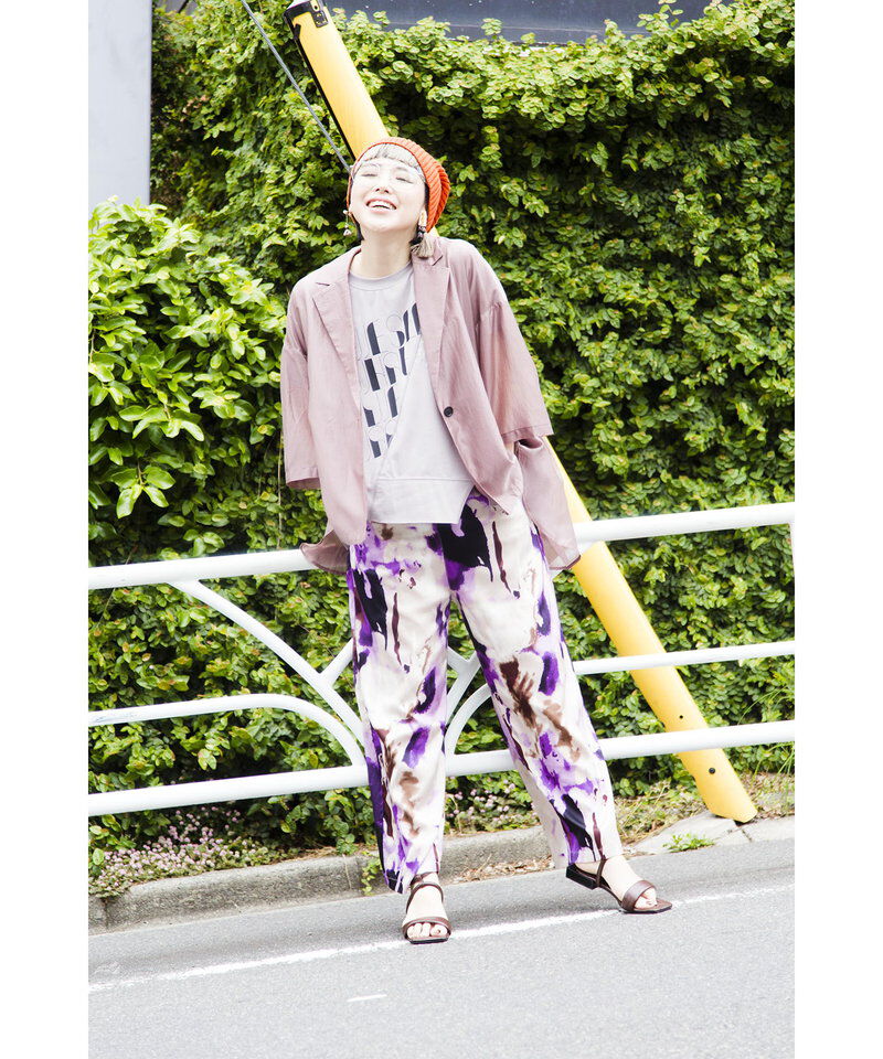  「切替プリントプルオーバー」|Tシャツ・カットソー|