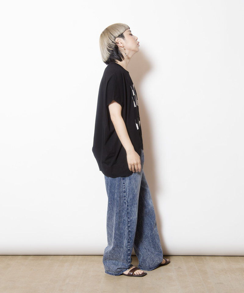  「切替プリントプルオーバー」|Tシャツ・カットソー|