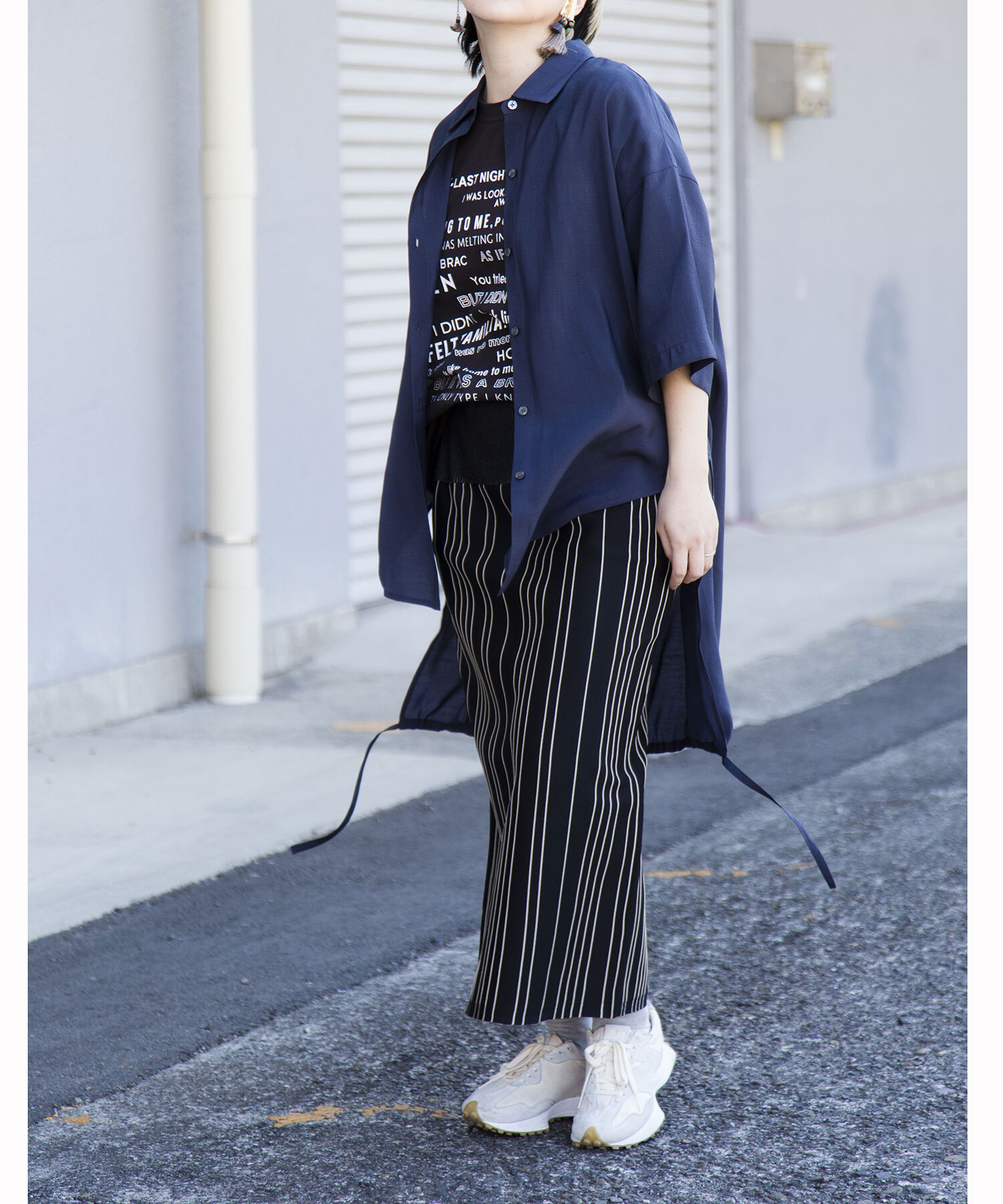  「【WEB限定アイテム】ﾊﾞｯｸﾛﾝｸﾞｷﾞｬｻﾞｰﾌﾞﾗｳｽ」|シャツ・ブラウス|