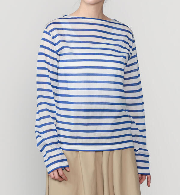 ORCIVAL「ORCIVAL | シースルー ボートネック長袖カットソー WOMEN」|Tシャツ・カットソー|