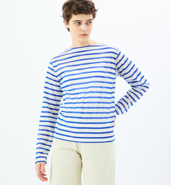 ORCIVAL「ORCIVAL | シースルー ボートネック長袖カットソー WOMEN」|Tシャツ・カットソー|