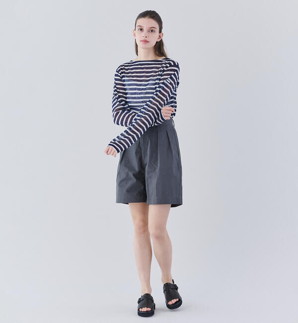 ORCIVAL「ORCIVAL | シースルー ボートネック長袖カットソー WOMEN」|Tシャツ・カットソー|