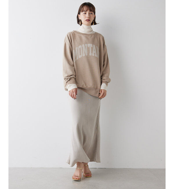  「テンセル(TM)繊維使用ロングスカート」|スカート|