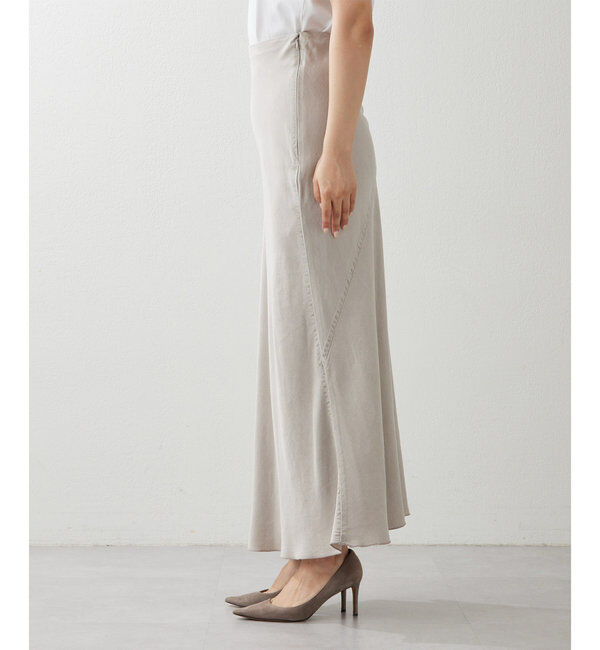  「テンセル(TM)繊維使用ロングスカート」|スカート|
