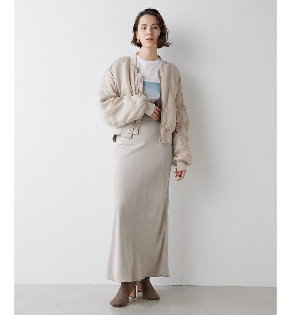  「テンセル(TM)繊維使用ロングスカート」|スカート|