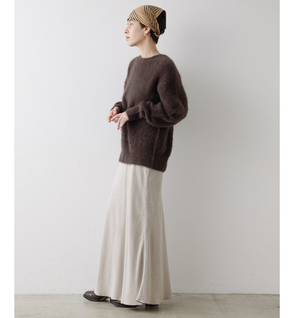  「テンセル(TM)繊維使用ロングスカート」|スカート|