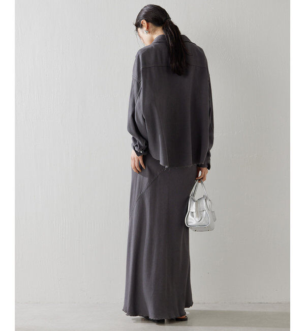  「テンセル(TM)繊維使用ロングスカート」|スカート|