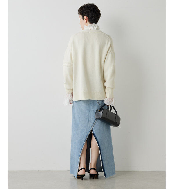  「レースギャザーブラウス」|シャツ・ブラウス|