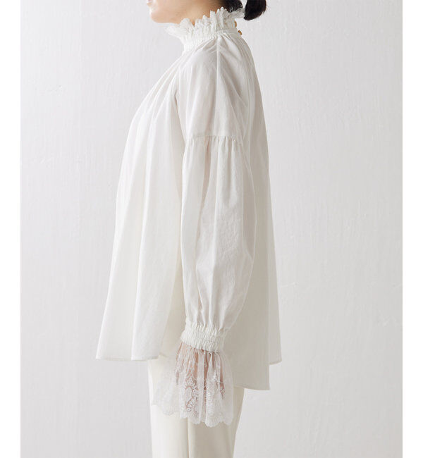  「レースギャザーブラウス」|シャツ・ブラウス|