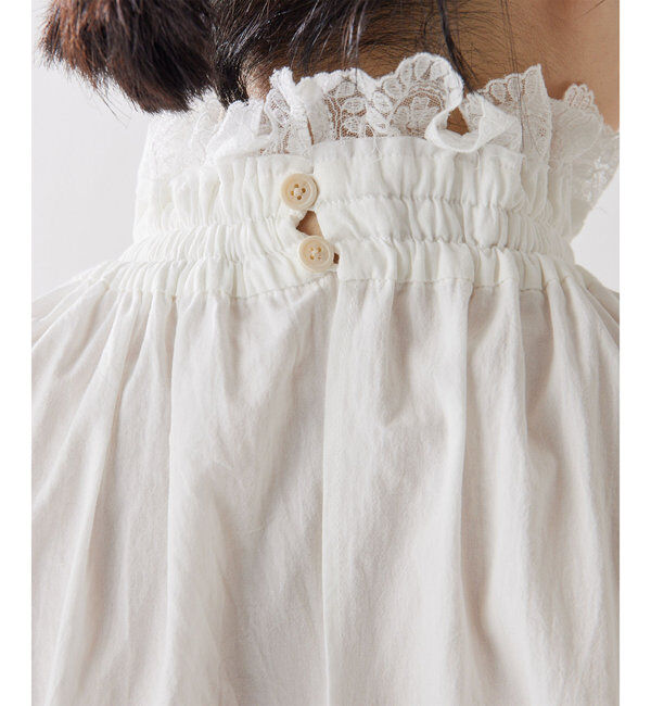  「レースギャザーブラウス」|シャツ・ブラウス|