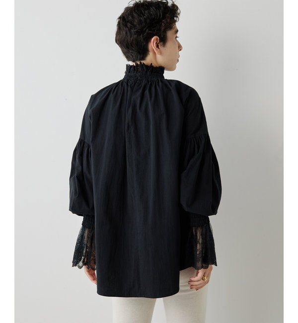  「レースギャザーブラウス」|シャツ・ブラウス|